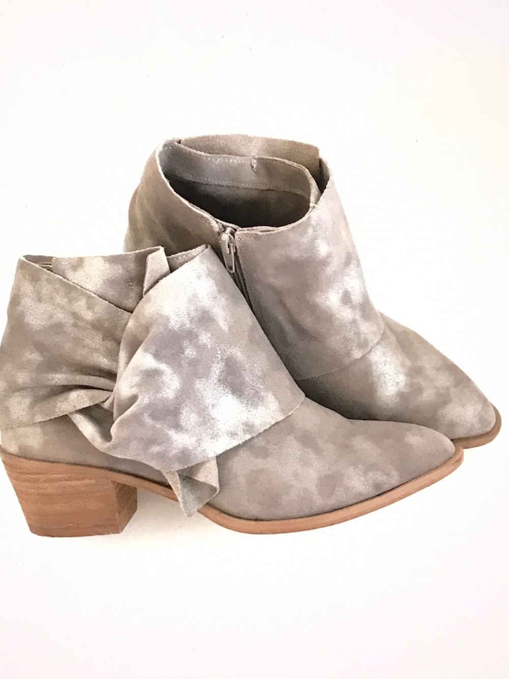 SOLE SOCIETY Natalyia Leather Boho Boots Tan Gray Women’s Size 9.5 EUC